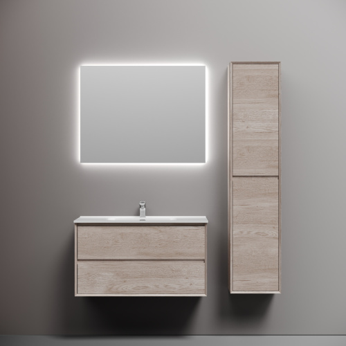 Тумба под раковину Sancos Marmi 2.0 MR2.090EG 90х40 подвесная цвет коричневый - фото 2